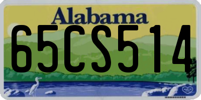 AL license plate 65CS514