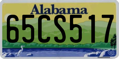 AL license plate 65CS517