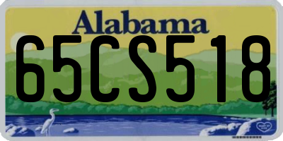 AL license plate 65CS518