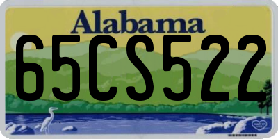 AL license plate 65CS522