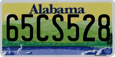 AL license plate 65CS528