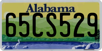 AL license plate 65CS529
