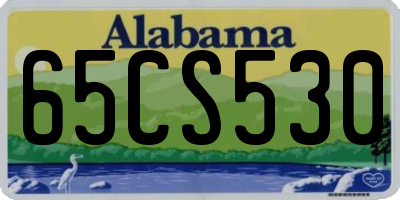 AL license plate 65CS530
