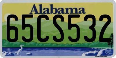 AL license plate 65CS532