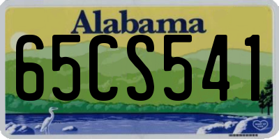 AL license plate 65CS541
