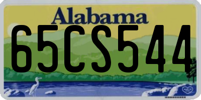 AL license plate 65CS544