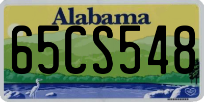AL license plate 65CS548