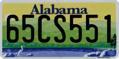AL license plate 65CS551