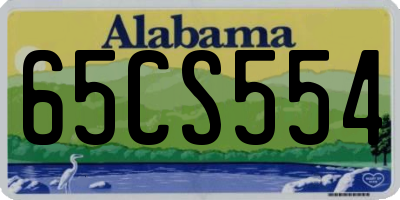 AL license plate 65CS554