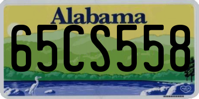 AL license plate 65CS558