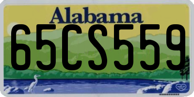 AL license plate 65CS559
