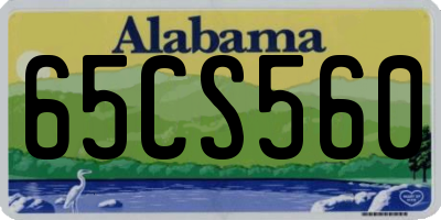 AL license plate 65CS560