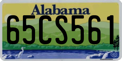 AL license plate 65CS561