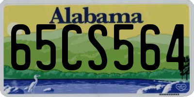 AL license plate 65CS564