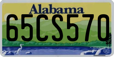 AL license plate 65CS570
