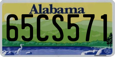 AL license plate 65CS571