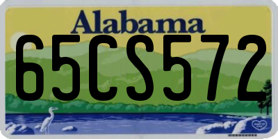 AL license plate 65CS572
