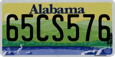 AL license plate 65CS576