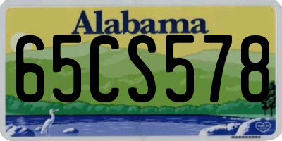 AL license plate 65CS578