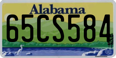AL license plate 65CS584