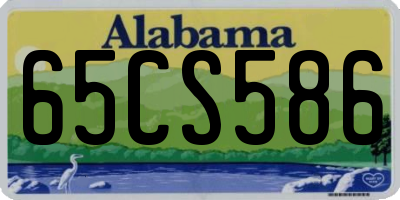 AL license plate 65CS586