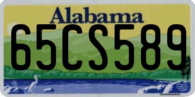 AL license plate 65CS589