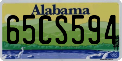 AL license plate 65CS594