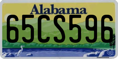 AL license plate 65CS596