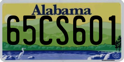 AL license plate 65CS601