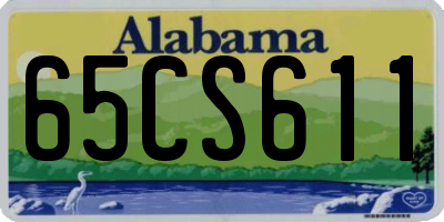 AL license plate 65CS611