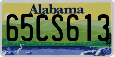 AL license plate 65CS613