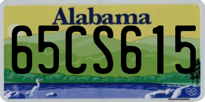 AL license plate 65CS615