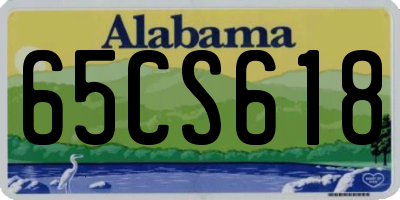 AL license plate 65CS618