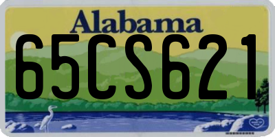AL license plate 65CS621