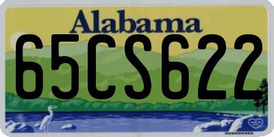AL license plate 65CS622