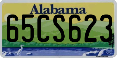 AL license plate 65CS623