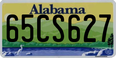 AL license plate 65CS627