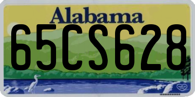 AL license plate 65CS628
