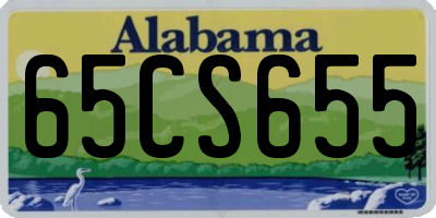 AL license plate 65CS655