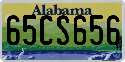 AL license plate 65CS656