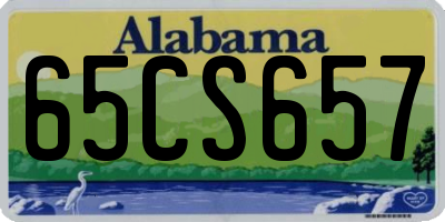 AL license plate 65CS657