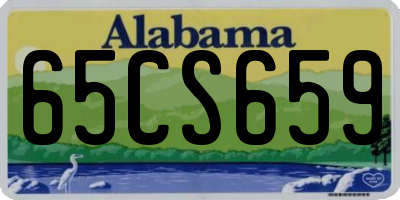 AL license plate 65CS659