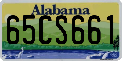 AL license plate 65CS661