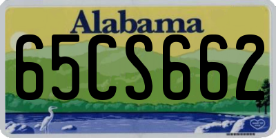 AL license plate 65CS662