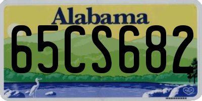 AL license plate 65CS682