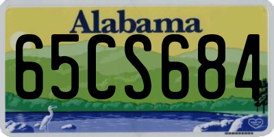 AL license plate 65CS684