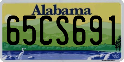 AL license plate 65CS691
