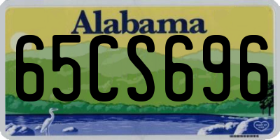 AL license plate 65CS696