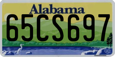 AL license plate 65CS697