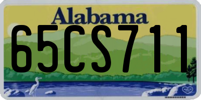 AL license plate 65CS711
